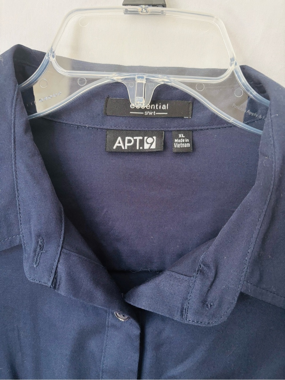 Apt 9 Essential Navy Button Front Blouse XL NWT - Picture 2 of 5